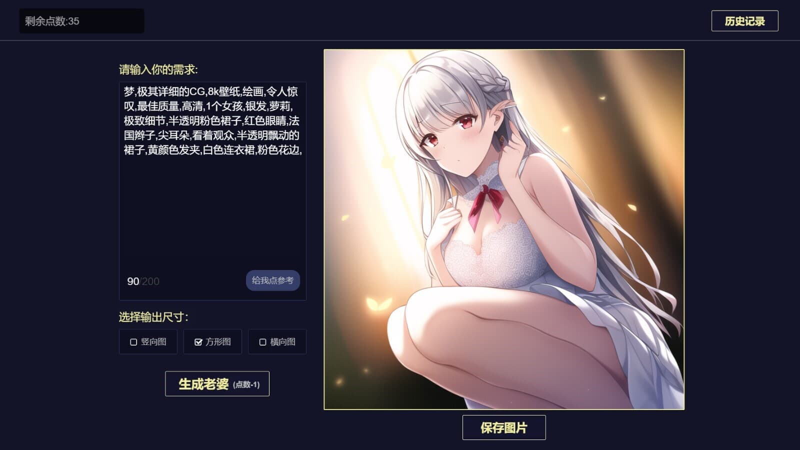 Capa de 二次元老婆生成器
